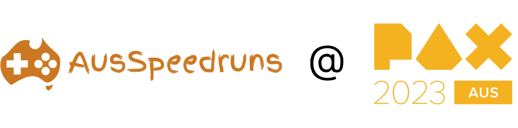 AusSpeedruns At PAX 2023 Logo