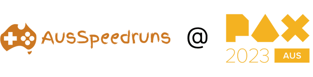 AusSpeedruns At PAX 2023 AusSpeedruns At PAX 2023 logo